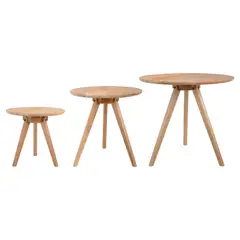 JUST HOME COLLECTION - Set de mesas para living 3 unidades