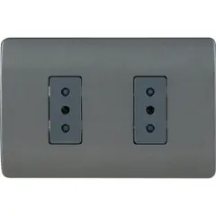 SCHNEIDER ELECTRIC - Enchufe 10 A Gris oscuro