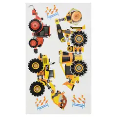 ROOMMATES - Sticker decorativo máquinas de trabajo 18 unidades