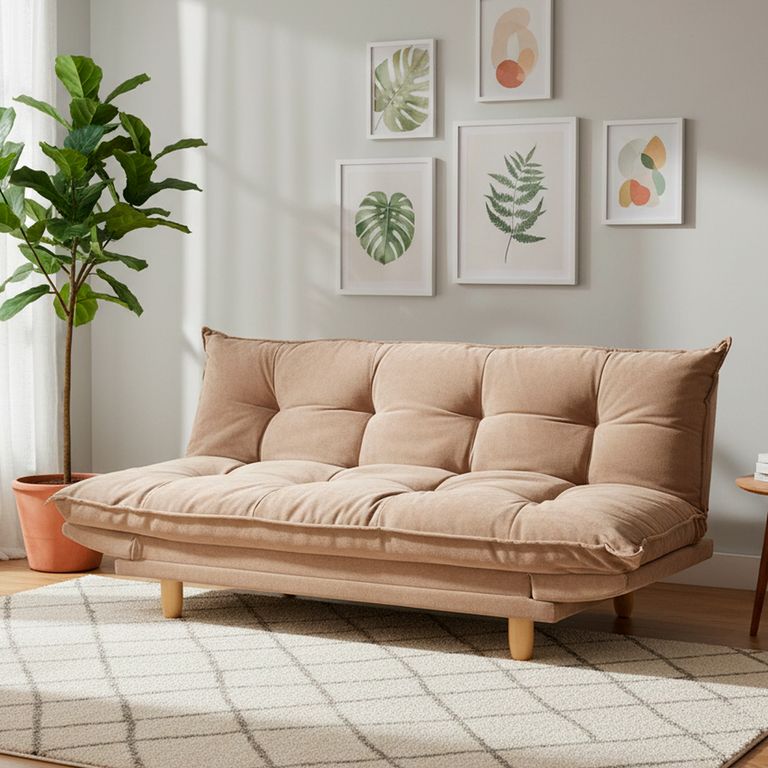 Futón Pillow Beige 193x101x87 cm