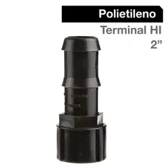 HOFFENS - Terminal Polietileno HI 2" Negro 1u