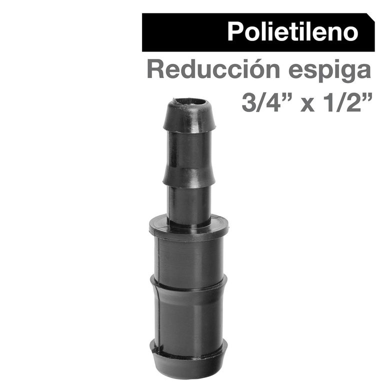 TERMINAL HE 3/4 PP Negro Polipropileno