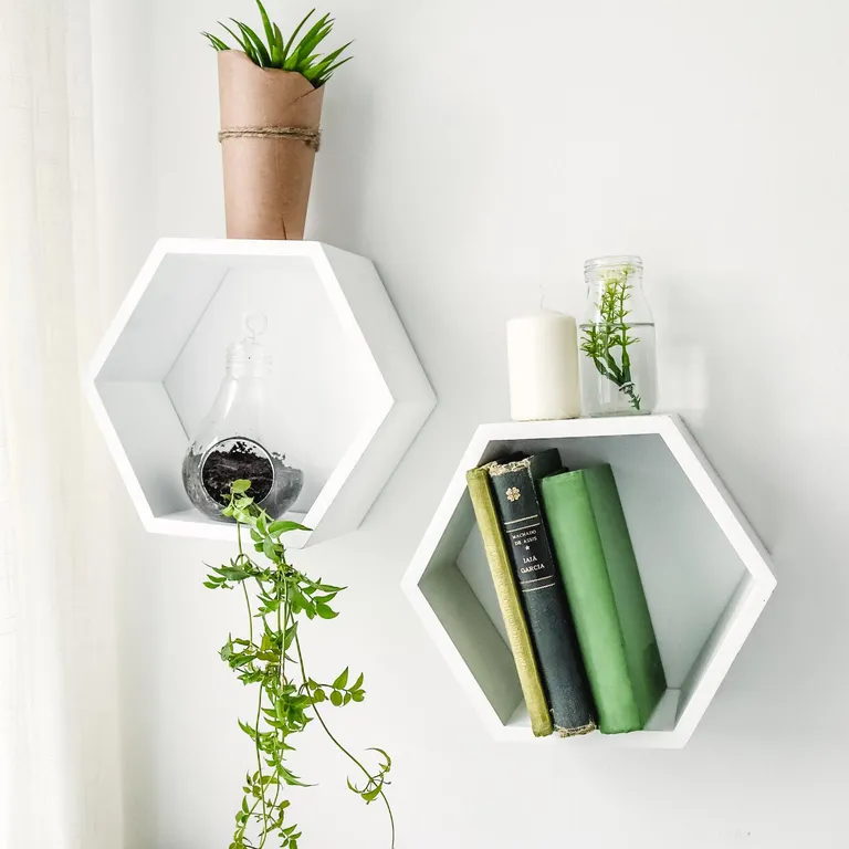 Repisa MDF 1 Nivel(es) 23x27x12 cm Blanco
