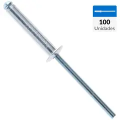 MAMUT - Remache tipo pop 4x21 mm 100 unidades