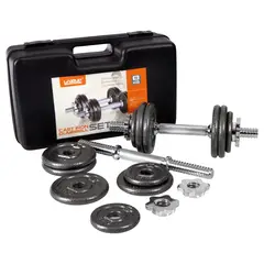 LIVEUP - Maleta Set mancuernas 15 kg acero