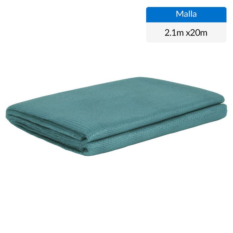 Malla Raschel 20mt x 2.10m verde