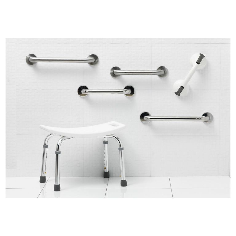 Barra de seguridad para baño 30 cm niquelado