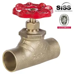 HUMBOLDT - Llave de paso 1" SO bronce