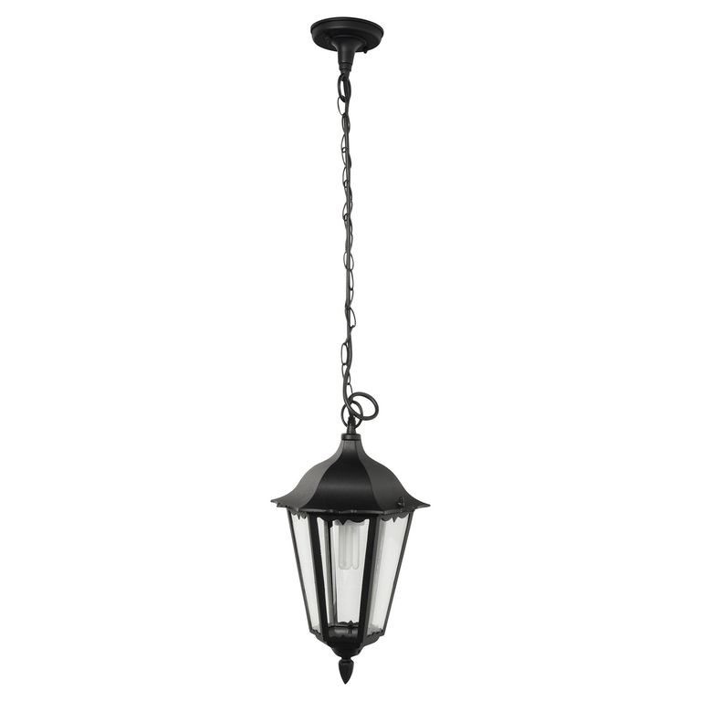 Farol colgante 100 W negro