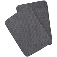 CASA BONITA - Set de pisos para baño espuma 2 piezas gris