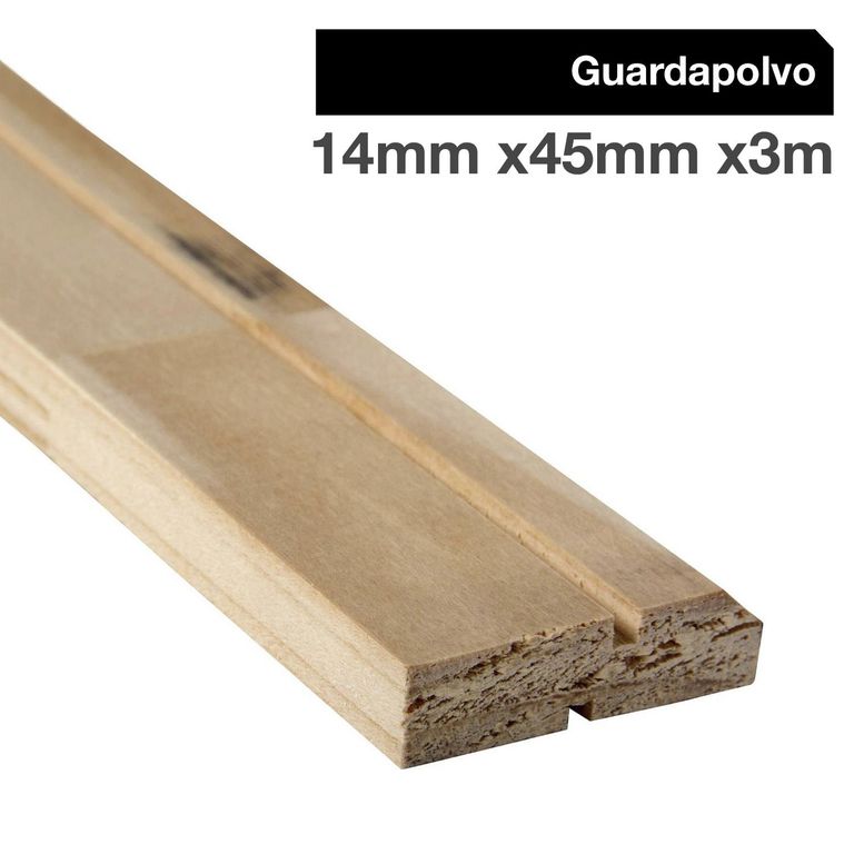 Guardapolvo Pino Finger Natural 14 mm 4.5x300 cm