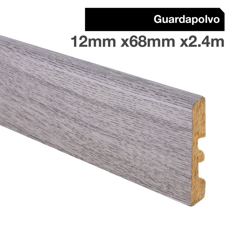 Guardapolvo MDF Ceniza 12 mm 6.8x240 cm