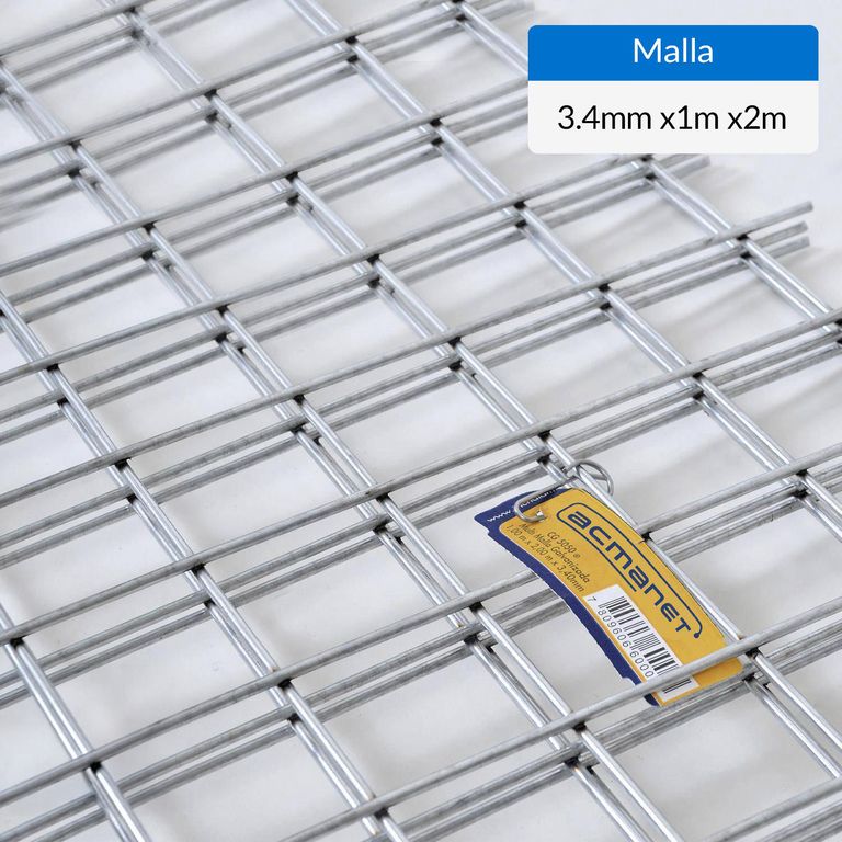 Malla Galvanizada 1X2 Metros Para Construcción