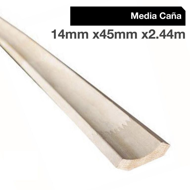 Moldura 1/2 Caña Pino Finger Natural 30 mm 3x300 cm
