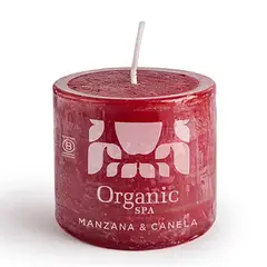 ORGANIC - Vela aromática manzana y canela rojo