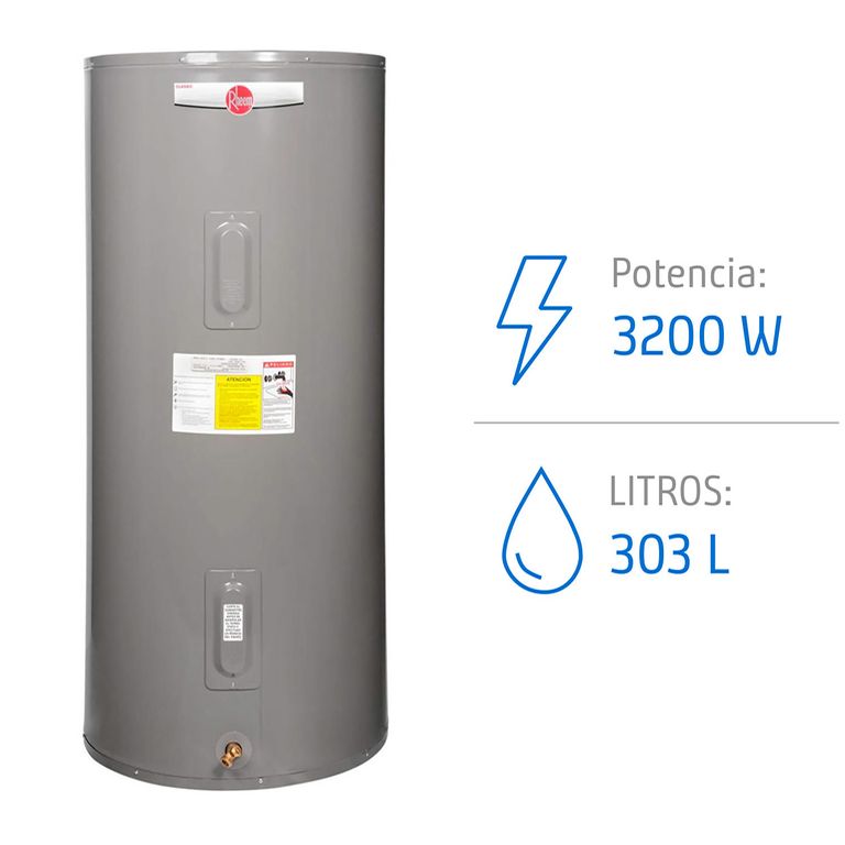Termo Eléctrico 303 Litros 3200 W de Piso