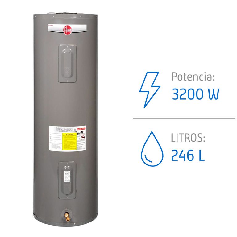 Termo Eléctrico 246 Litros 3200 W de Piso