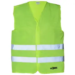 AUTOSTYLE - Chaleco de seguridad autoguardable 2 cintas amarillo