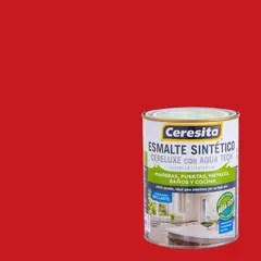 CERESITA - Esmalte Sintético Brillante 0.25 galón(es) Rojo Bermellón