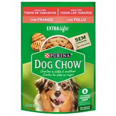 DOG CHOW - Alimento húmedo para perro adulto 100 gr pollo