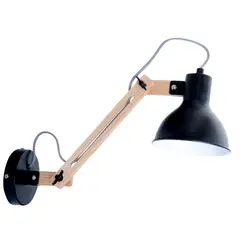 HOMY - Apliqué Nordic Metal Negro 44 cm