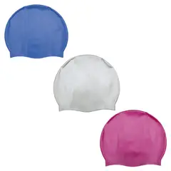BESTWAY - Gorro natación Silicona Azul, gris, rosado.