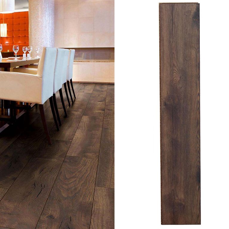 Piso Laminado 10 mm Petterson Dark Café 2.02 m2