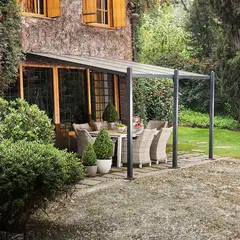 JUST HOME COLLECTION - Pérgola Lateral Negro 295x395x256 cm