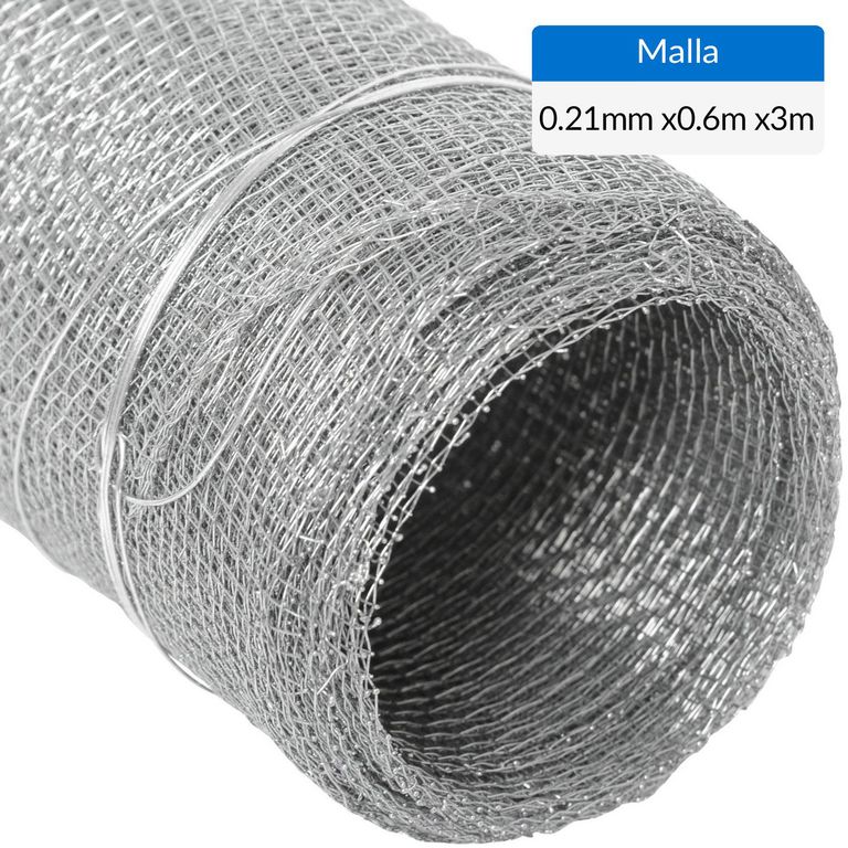0.6x3 m Malla mosquitera galvanizada N°14