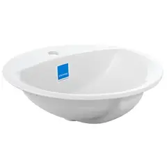 CORONA - Lavamanos con Forma Ovalada Porcelana 50.8x15x45 cm Blanco