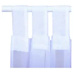 MASHINI - Cortina Clásica 145x220 cm 2 paños blanco