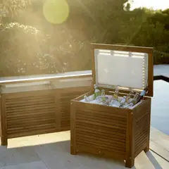 JUST HOME COLLECTION - Cooler para Terraza 120 l Acacia