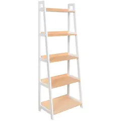 JUST HOME COLLECTION - Estante Home Madera 5 Nivel(es) 60x170x36 cm Blanco