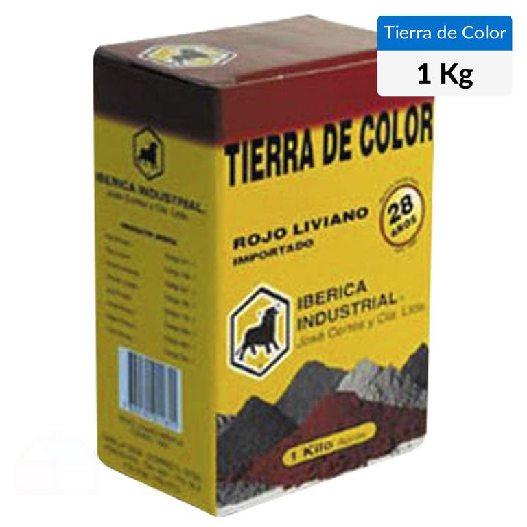 Tierra Colorante Roja 1 Kg Para Cemento Y Cal