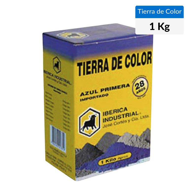 Tierra De Coloración Azul Para Cemento Cal Y Aceite 1 Kg