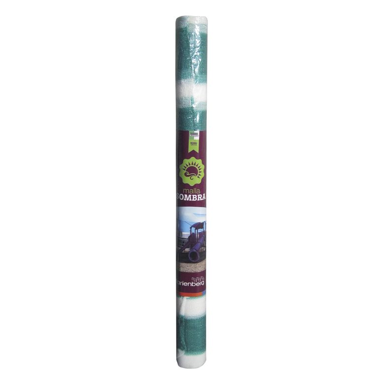 Rollo raschel 80% 5x210 m verde/blanco