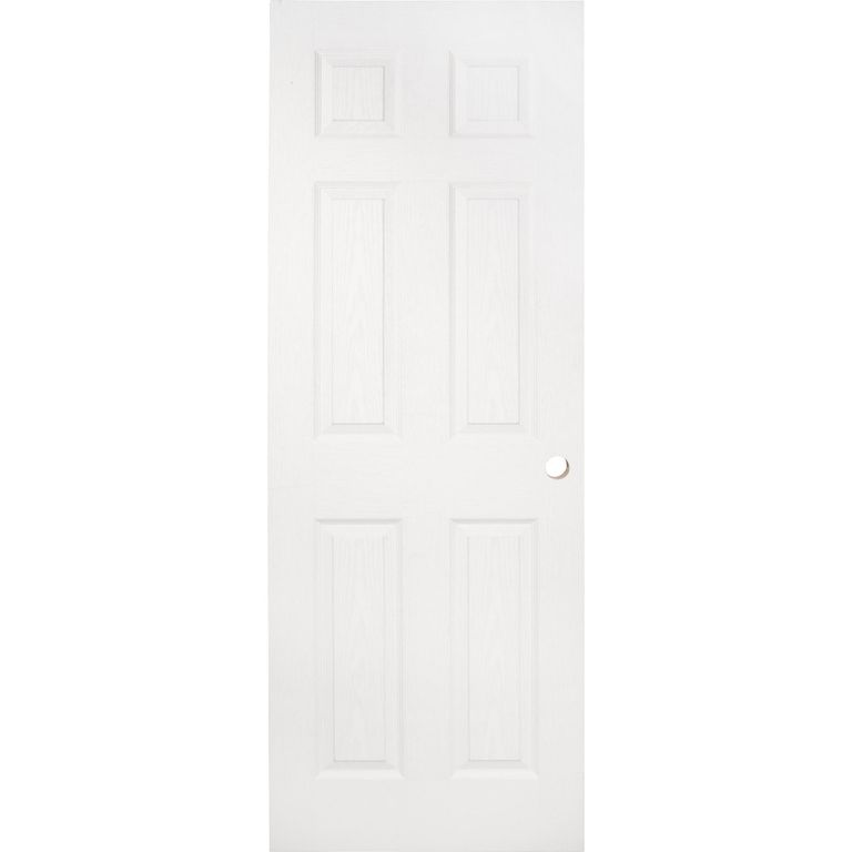 Puerta Sinfonía HDF con 6 Paneles con Perforación Blanco Prepintada