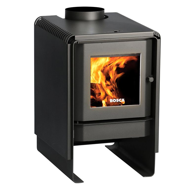 Estufa Leña Eco 380 Negro