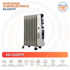 AIROLITE - Calefactor 2200 W Oleoeléctrica RB 2209TP Gris