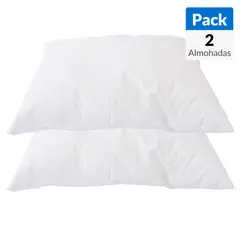 ILUSSIONS - Pack de 2 Almohadas Ligth de Fibra sintética para Dormir 45x65 cm