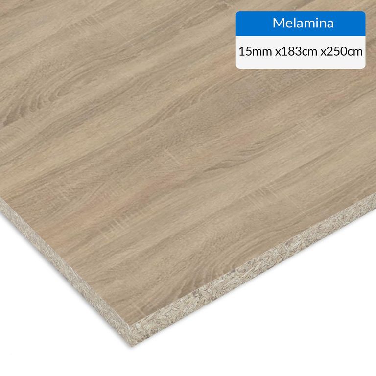 Melamina Cambrian oak 15 mm 183x250 cm