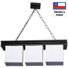 CAROLD STEVENS - Lámpara Colgante Sima Madera Blanco