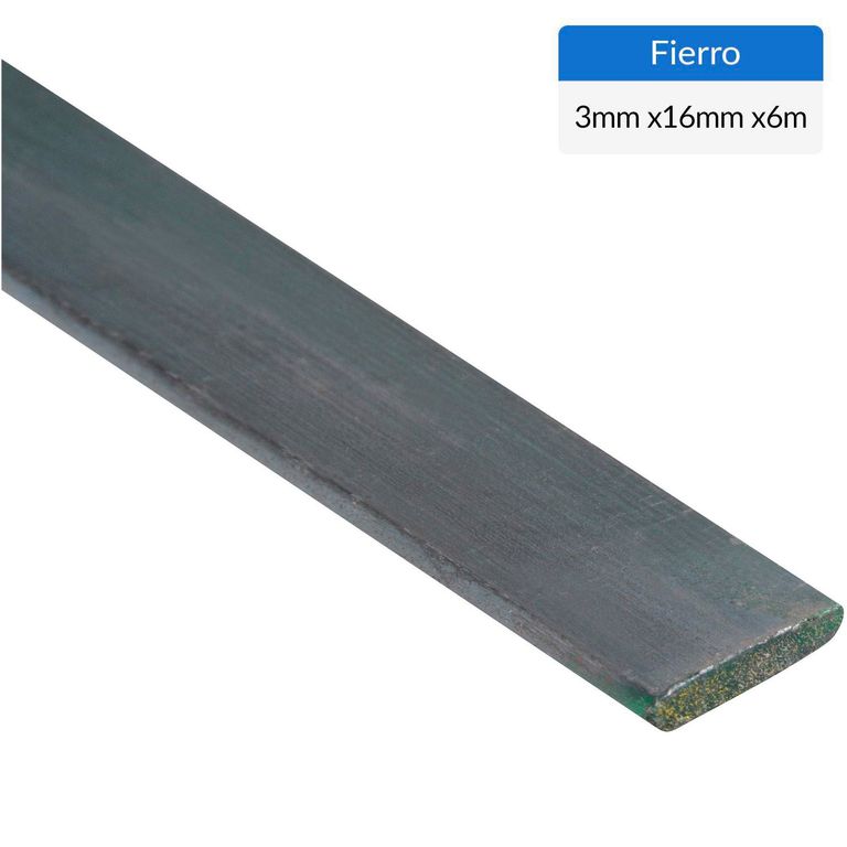 Fierro Barra Plana Laminada en Caliente Acero 3x16 mm 6 m
