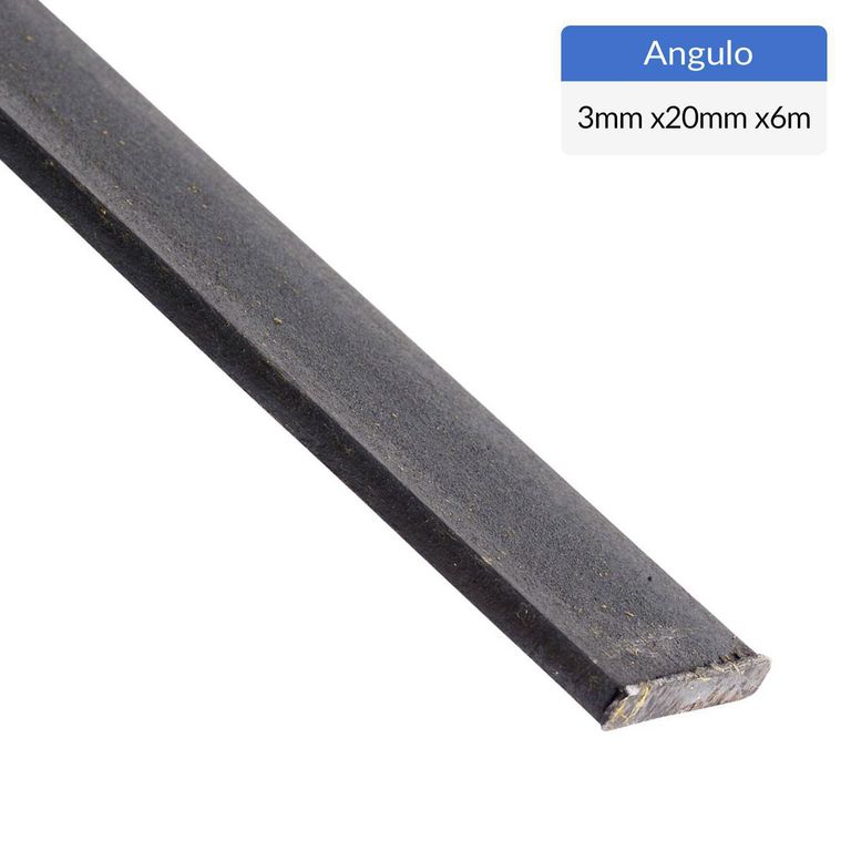 Fierro Barra Plana Laminada en Caliente Acero 3x20 mm 6 m