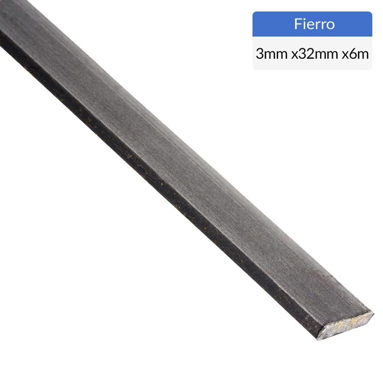 Fierro Barra Plana Laminada en Caliente Acero 3x32 mm 6 m