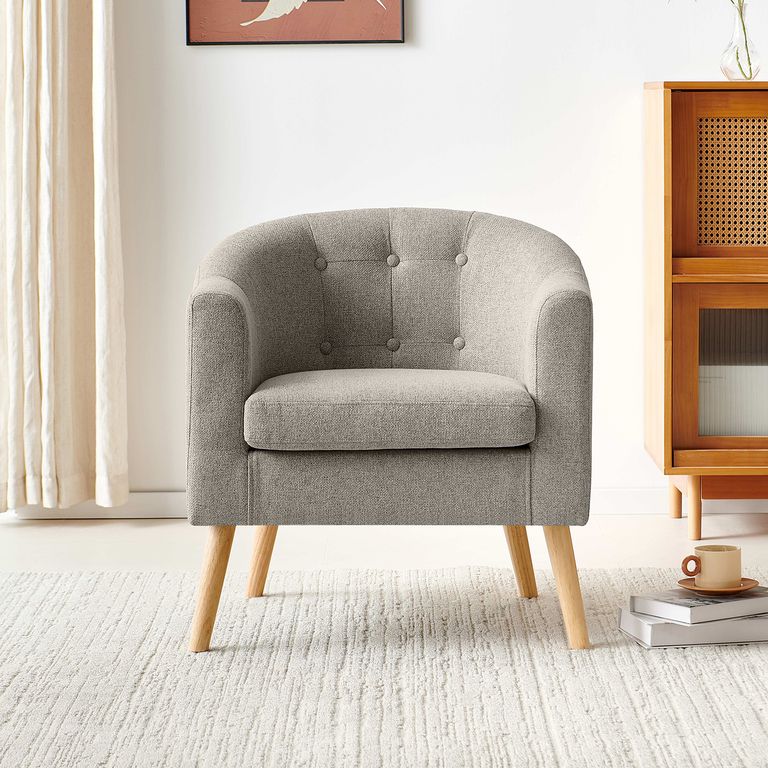 Poltrona 1 cuerpo Lucia 70x75x65 cm Gris