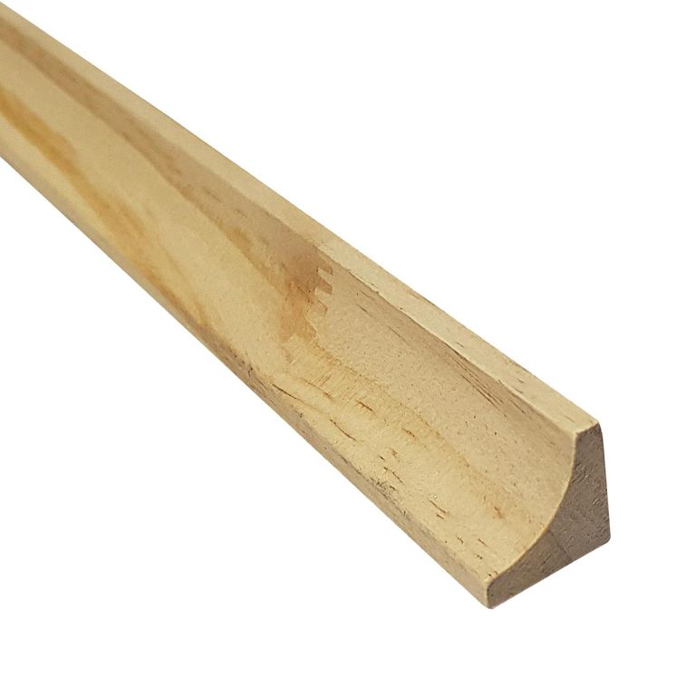 Moldura 1/2 Caña Pino Finger Natural 20 mm 2x300 cm
