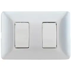 BTICINO - Interruptor Doble Armado (9/15) 10A Aluminio