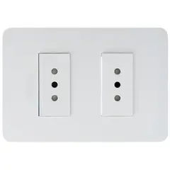 SCHNEIDER ELECTRIC - Tomacorriente doble 10 A Blanco Orion