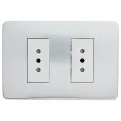SCHNEIDER ELECTRIC - Tomacorriente doble 10 A Gris Orion
